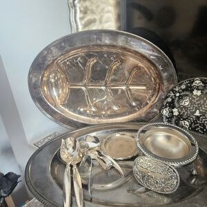 Triple Plated Silver  Serving Set